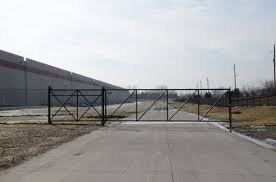 Industrial double swing gate